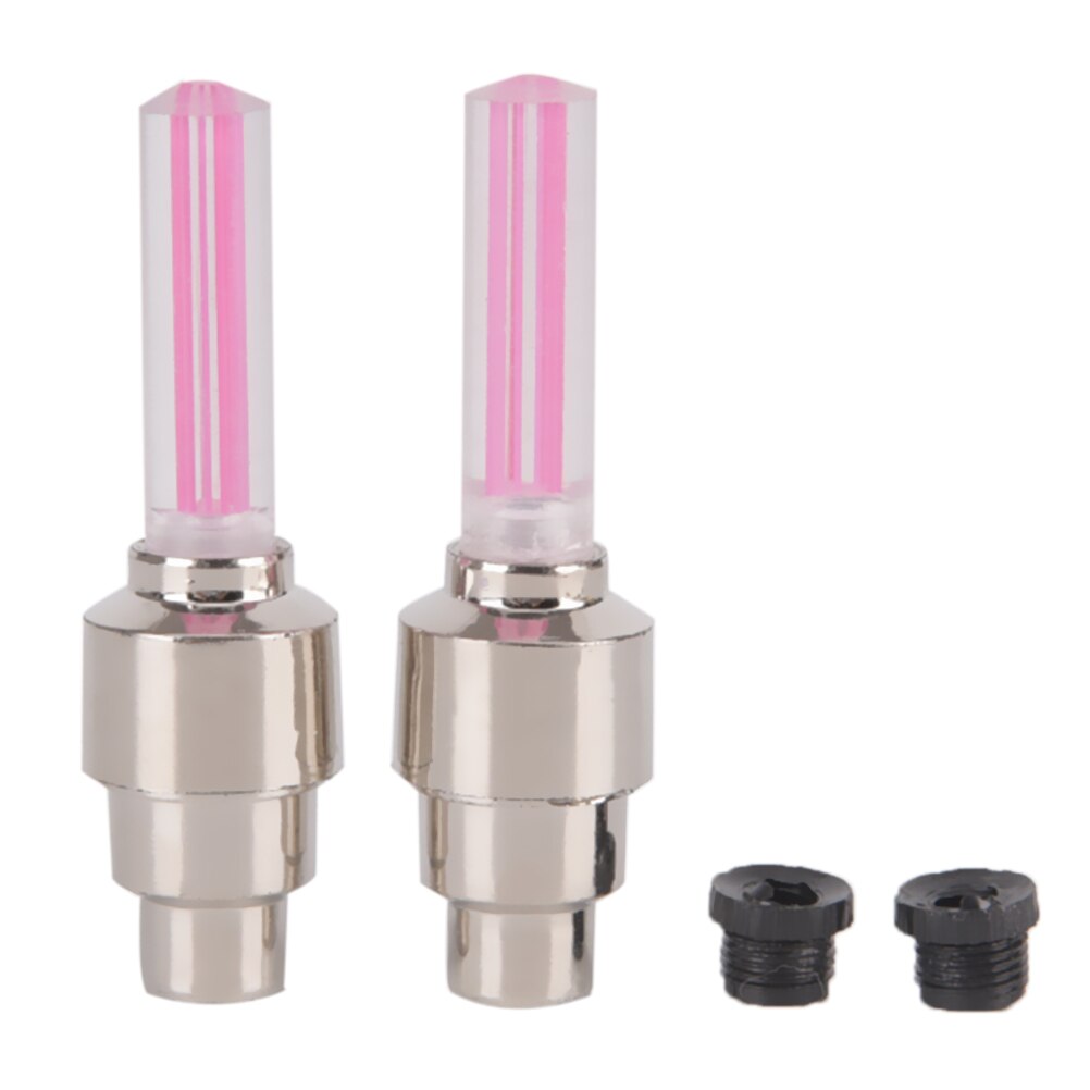 2 Stck Mini LED Fahrrad Lichter Rad Reifen Ventil Kappe Radfahren Fahrrad Sprach Licht Mit Batterie Fahrrad Zubehör
