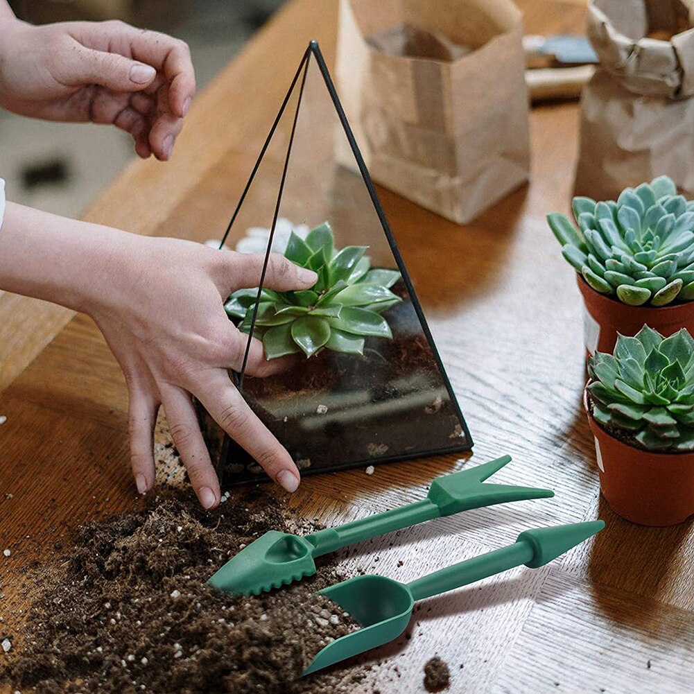 Sowing Succulents Transplanting Seedlings Cultivation Planting Tools Bonsai Drilling Planter Lifter with Label Gloves Kit
