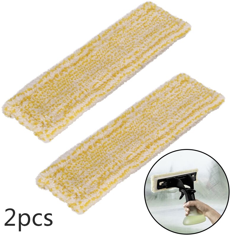 Paño De mopa De microfibra para máquina limpiacristales Karcher WV2 5, 2 uds, piezas De Trapeadores De Ventana