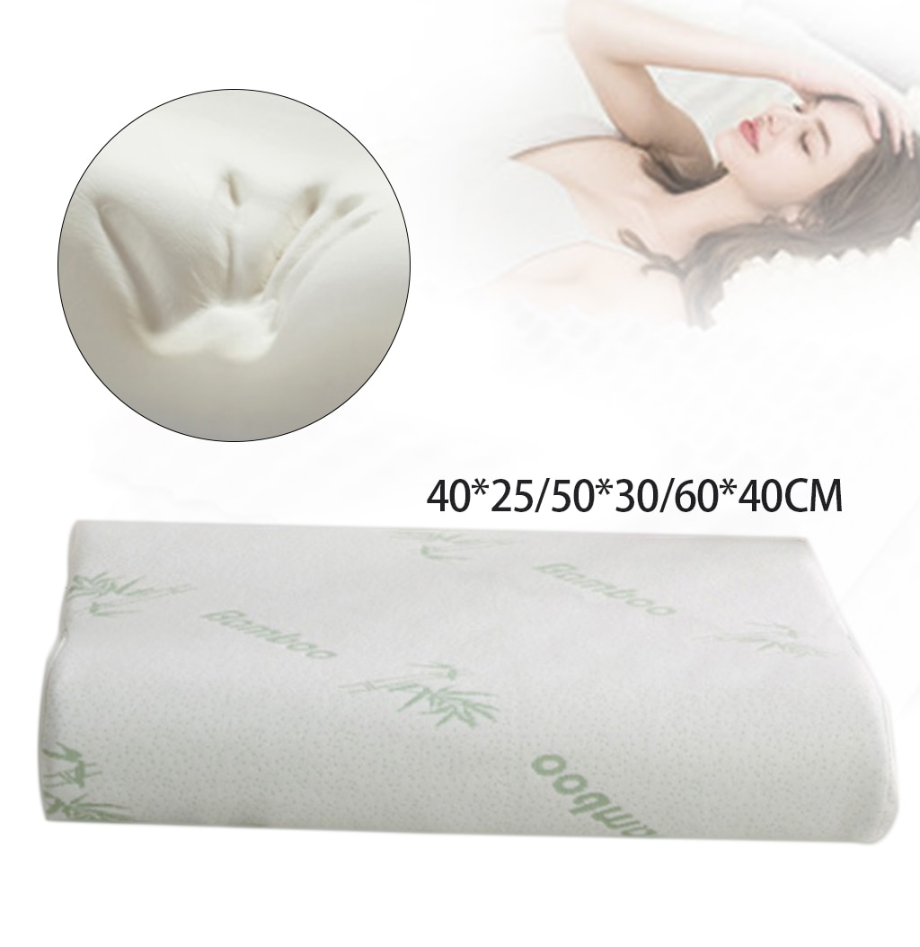 Memory Foam Beddengoed Kussen Nek Bescherming Trage Rebound Memory Foam Vlinder Vormige Kussen Gezondheid Cervicale Nek Grootte In 50*30Cm