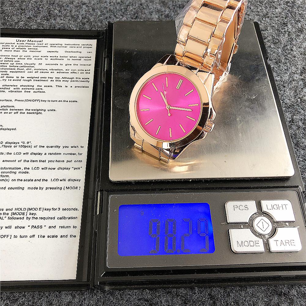 Luxe Polshorloge Top Hw Horloges Fuchsia Kleur Horloge Speciale Kleur Voor Speciale Mensen