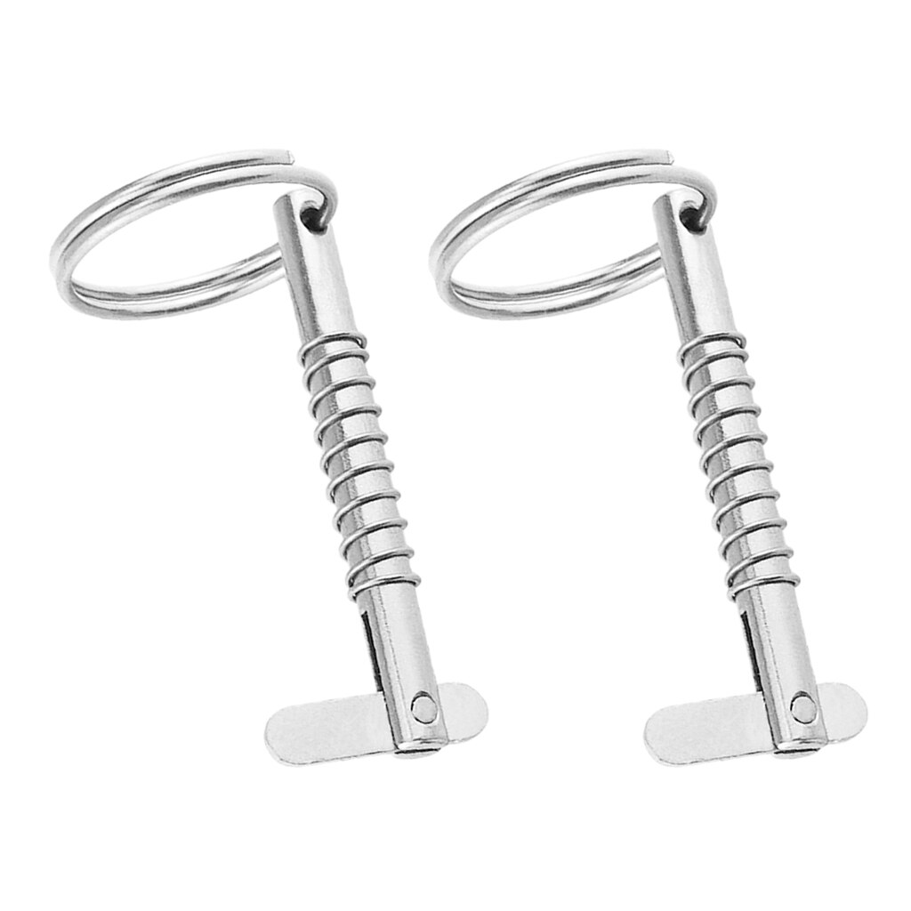 2 pièces Goupille de verrouillage pour bottes | En acier inoxydable, goupille à dégagement rapide avec anneau de traction pour couvercle de charnière, taille 1 5 Mm, longueur 51 Mm