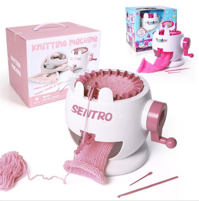 Rabbit Hand-woven Yarn Knitting Loom Children's Home Toys Wool Weaving Loom Color Knitting Machine Plastic Knitting Tools