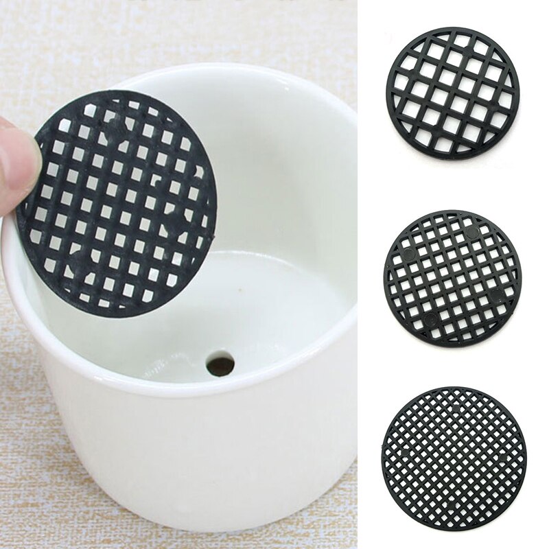 20Pcs Bottom Grid Mat Multi-function Flowerpot Mesh Pad Hole Mesh Mats Bonsai Basin Bottom Breathable Gasket Gardening Accessori