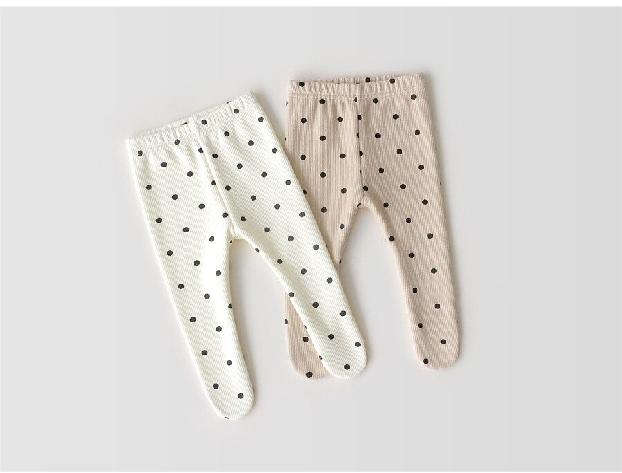 Baby Leggings Newborn Baby Pants Polka Dot Baby Girl Boy Pants Cotton Girl Trousers Infant Baby Pantyhose Kids Toddler Pants