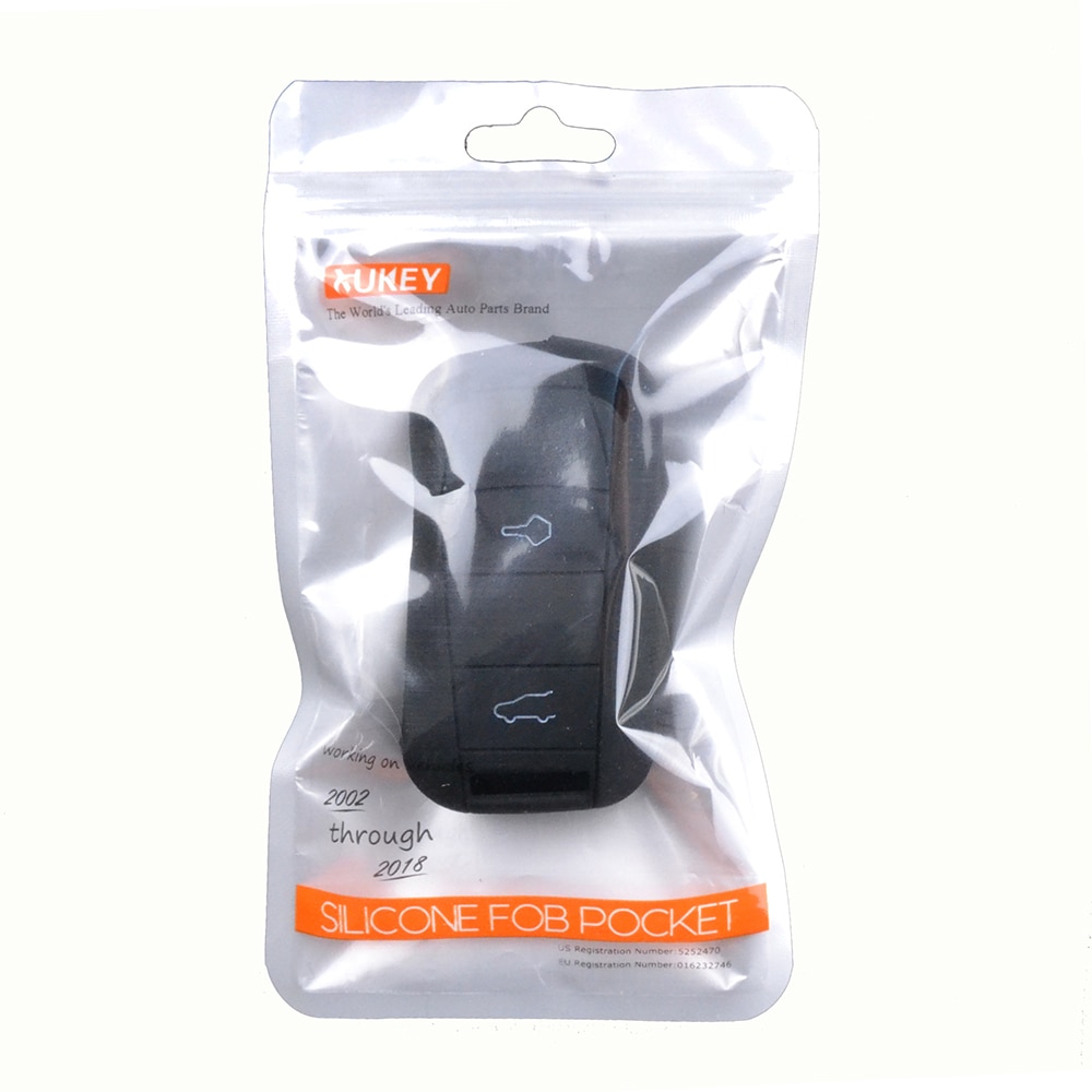 Silicone Car Key Case For Porsche Cayenne 2002 - Cover Keyless Remote Fob Shell Jacket Sleeve Protector