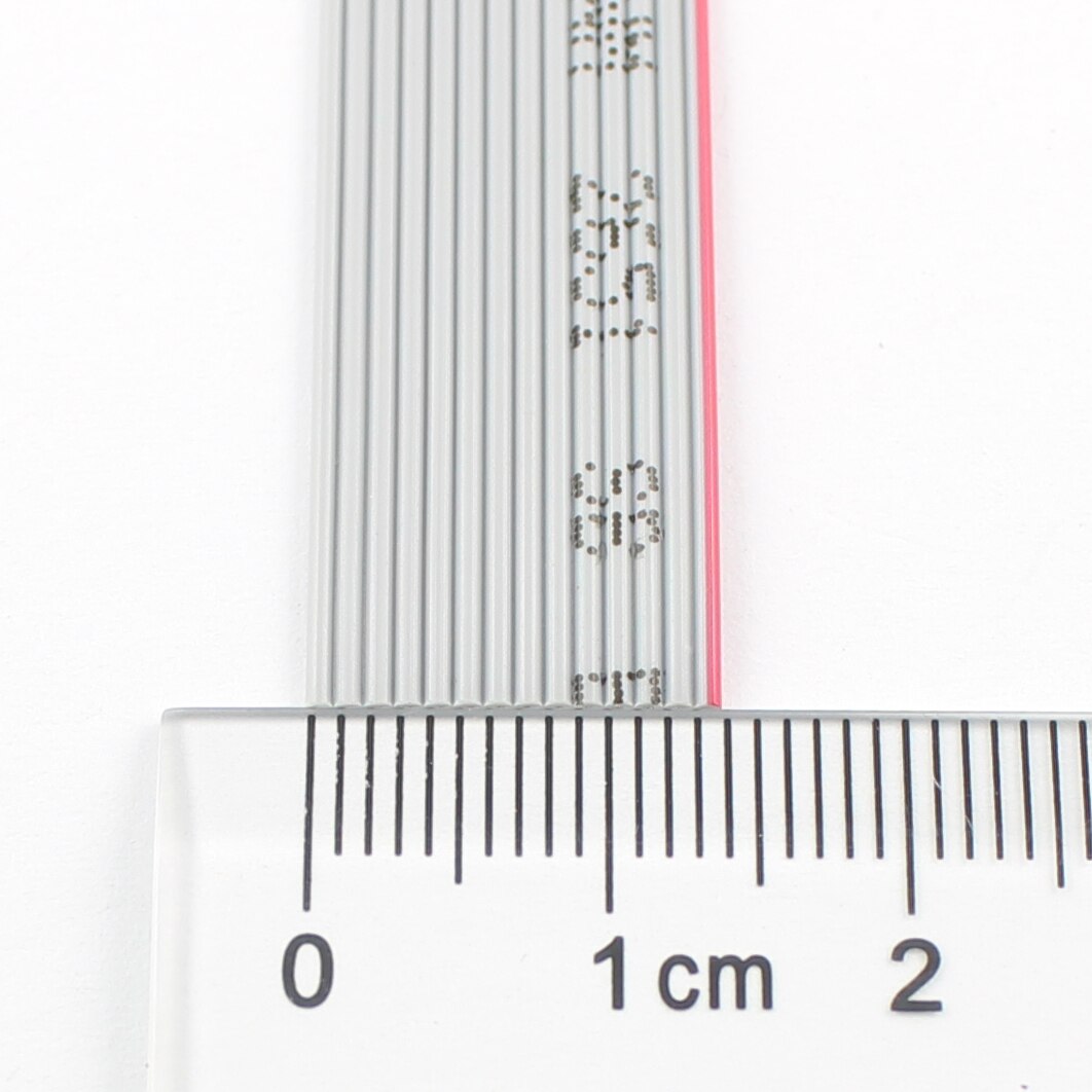1M Meter / 16.4FT 1mm 1.0mm Pitch 14 Pin 14 Wires Grey 28 AWG 300V IDC Flat Ribbon Cable
