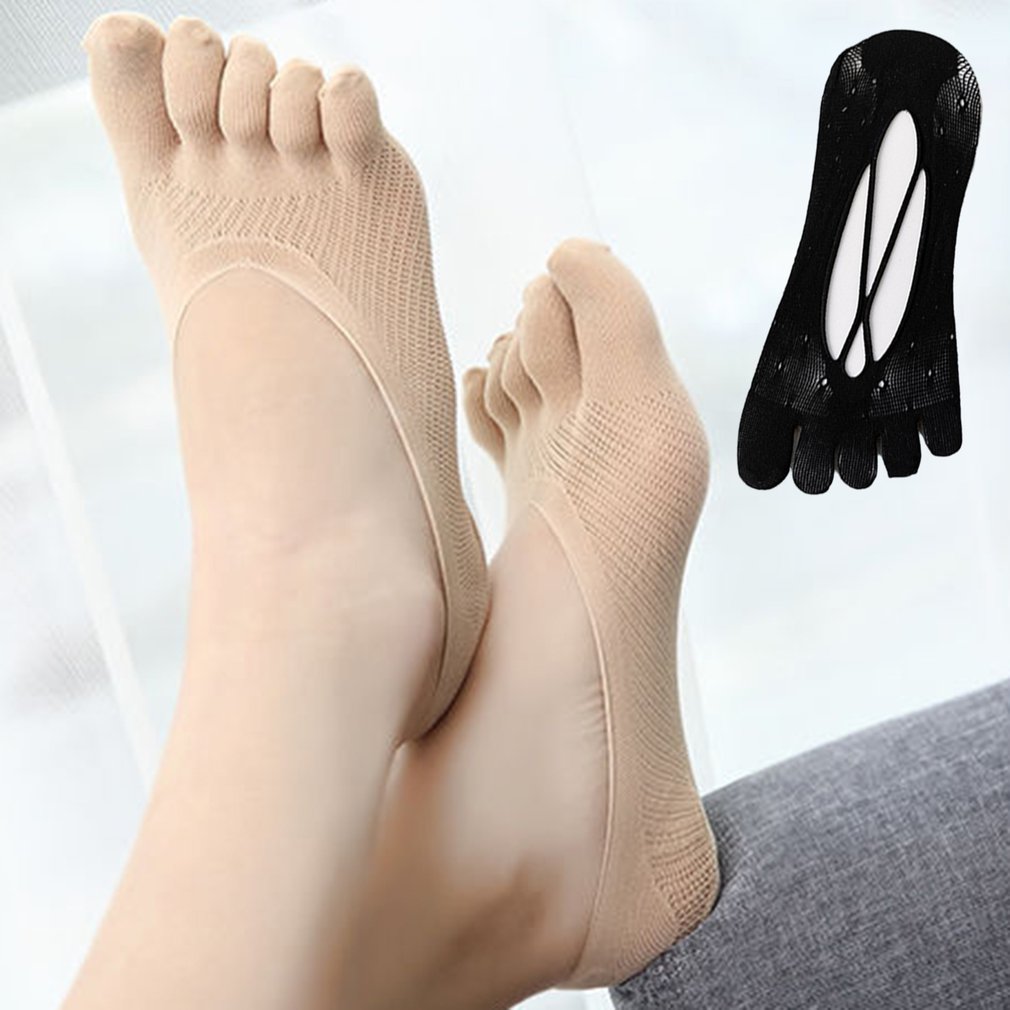 Women Orthopedic Compression Socks Ultra Low Cut Liner Slippers Invisibility For Women Five Toe Socks