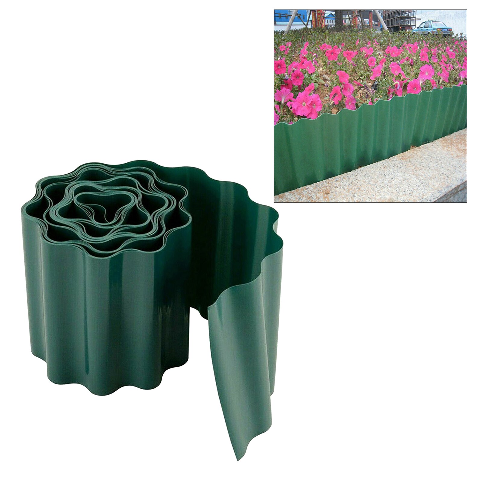 Plastic Garden Lawn Edge Edging Border Fence Roll Landscaping Pathways