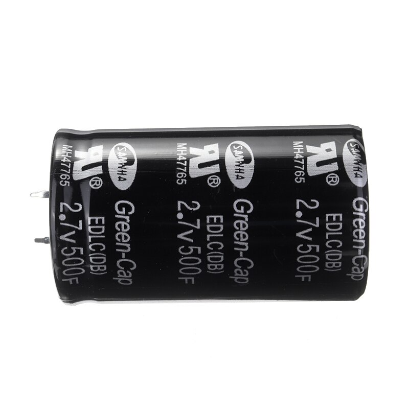 1 Piece Super Farad Capacitor 2.7V 500F Electronic Components Car Automobile Farad Capacitor Accessories 35*60mm