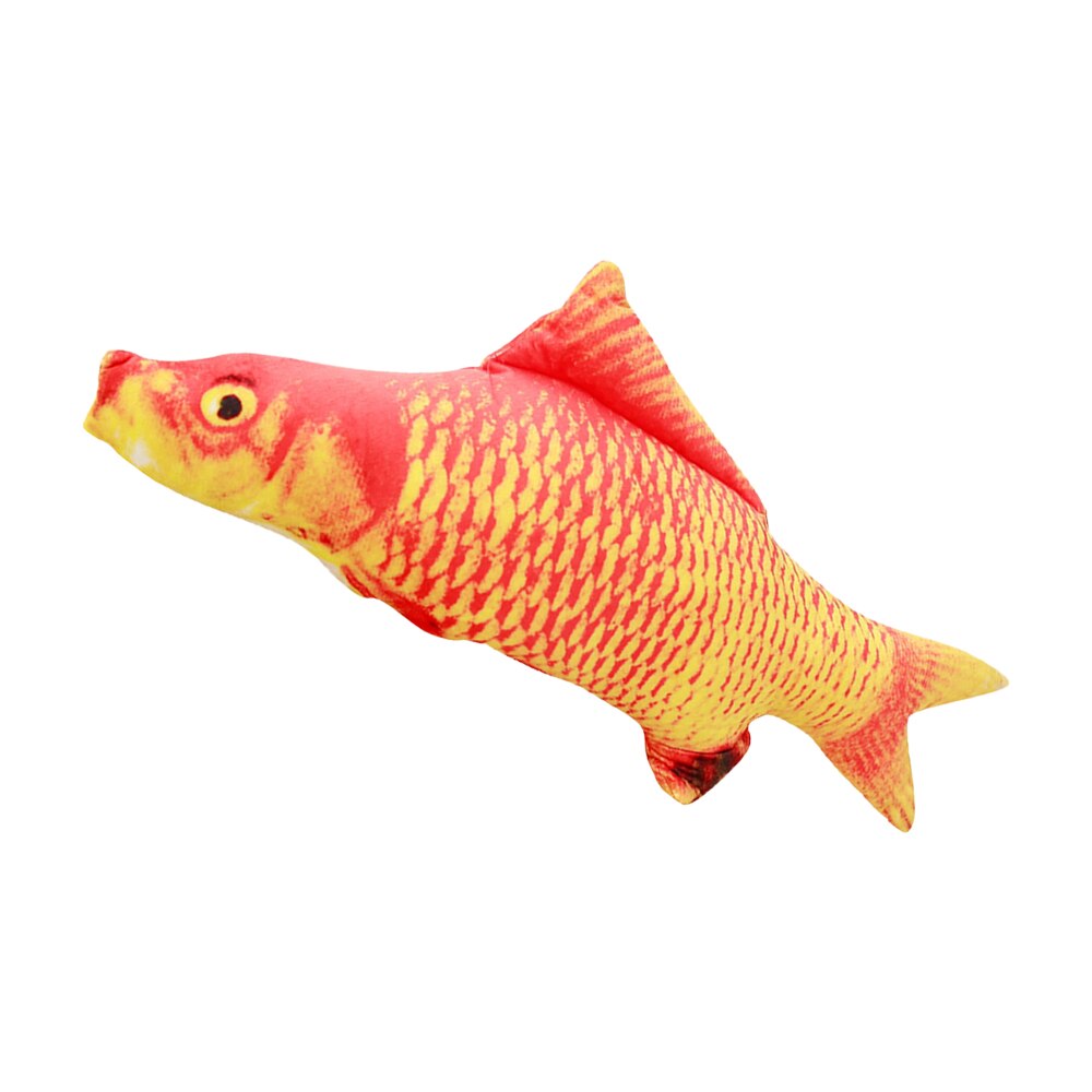 30/34CM Electronic Pet Cat Simulation Fish Toy USB Battery Charging Cat Chewing Playing Toy Biting Supplies Dropshiping: J no USB cable