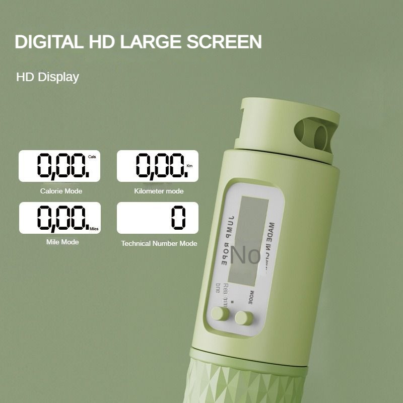 Elektronische tellende springtouw Fitness Oefening Gewichtsreductie Grote bal Draadloos springtouw voor twee doeleinden Oefening Springtouw