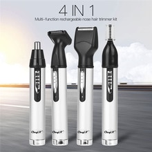 4 in 1 Elektrische Neus Trimmer voor Mannen Oplaadbare Ontharing Gezicht Wenkbrauw Oor Trimeer waterdichte Veilig Gezichtsverzorging Scheren trimmer