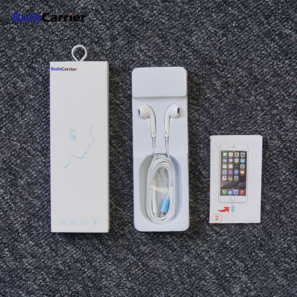 Stereo Sound Ligting In Ear Earphone for Apple iPhone 8 7 Plus X XS MAX XR 11 Wired Control Earbuds with MicMusic Earphone