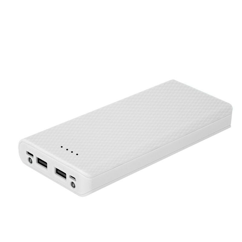 Indicator Dual USB 8x18650 Battery Case Power Bank Shell Portable External Box without Battery Powerbank Protector