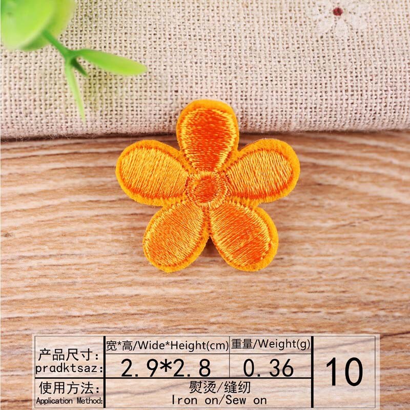 Parches bordados pequeños de flor de Sol para ropa, apliques de decoración de ropa para niños, insignia de rayas, agujero de tela, reparación DIY