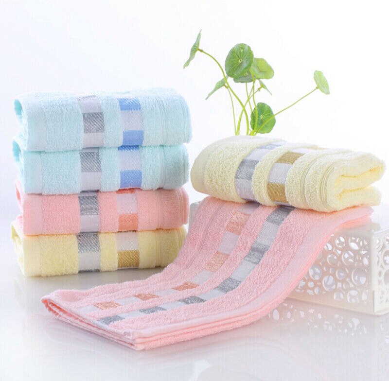Bomuld badehåndklæde baby børn vaskeklud absorberende frotté ansigt hånd badehåndklæde 77 x 33cm mikrofiber absorberende strand badehåndklæde