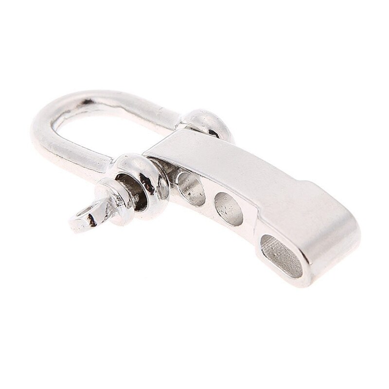 10PCS U Shape Stainless Steel Adjustable Anchor Shackle Outdoor Rope Para cord Bracelet Buckle