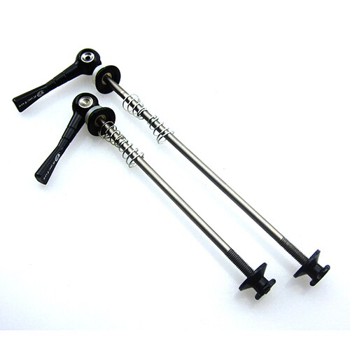 Cykel hjulnav spyd quick release bolt qr mtb landevejscykel titanium cykel quick release for 100 bag 130/135mm hjul nav: 15 sorte
