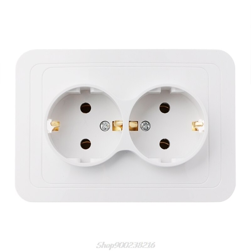 220V/16A 118x80mm EU Double Ground Socket Household Industrial Power Outlet Jy23 20