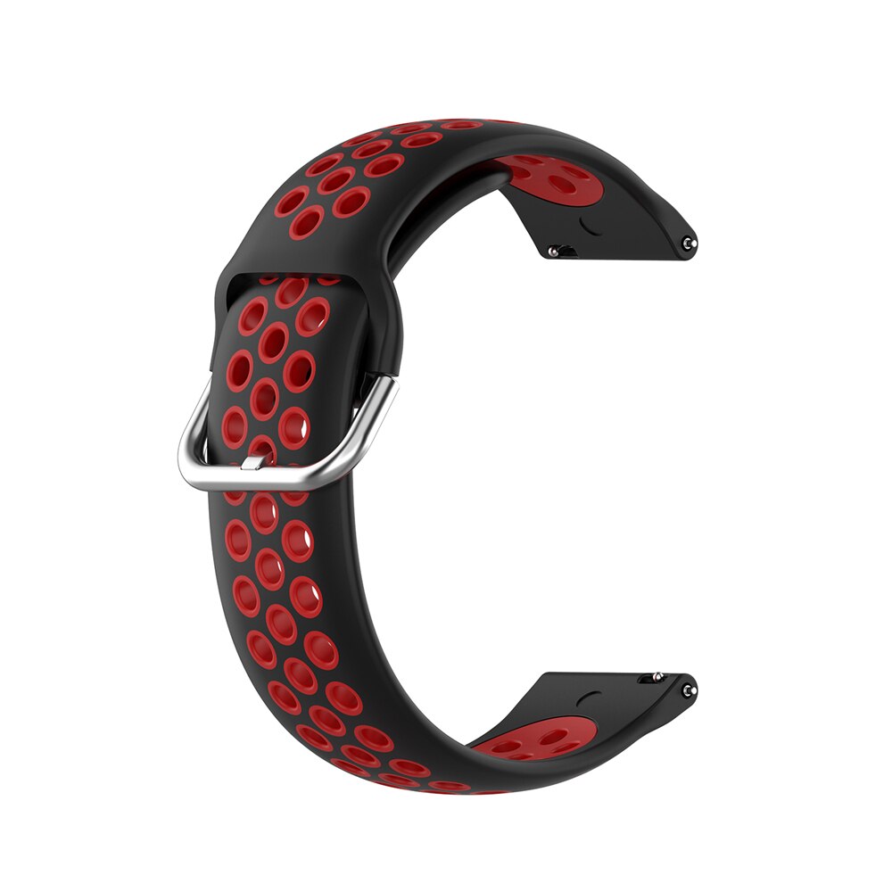 Accessoires Band Voor Fitbit Versa 2 Zachte Siliconen Ademend Horloge Band Voor Fitbit Versa Vervanging Band Voor Fitbit Versa 2: Black Red