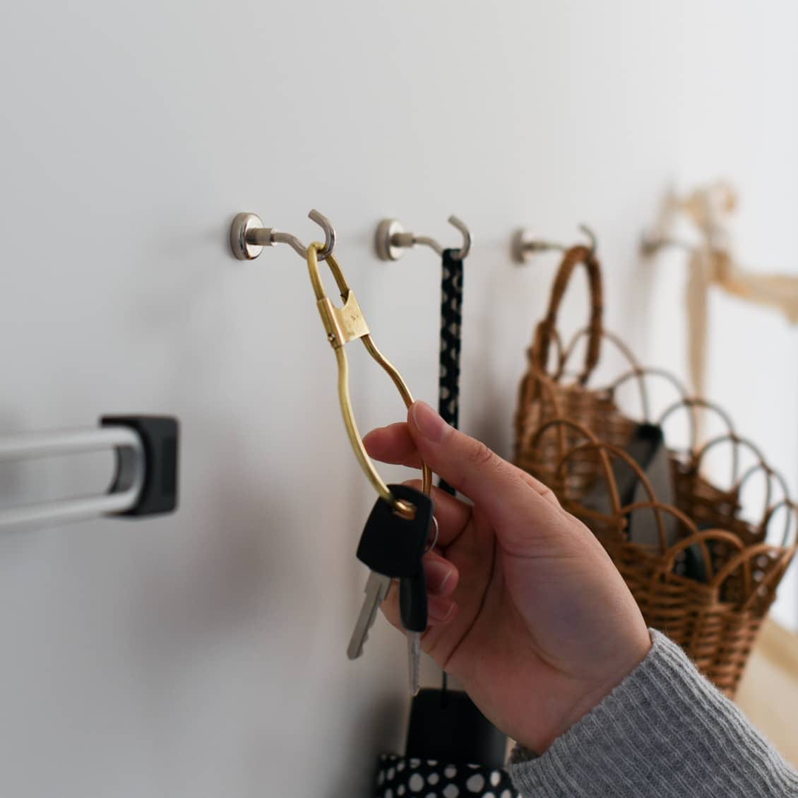 Gancho magnético fuerte para refrigerador, colgadores para llaves, colgador de pared, almacenamiento de cocina hogareña, organización, 10 Uds.