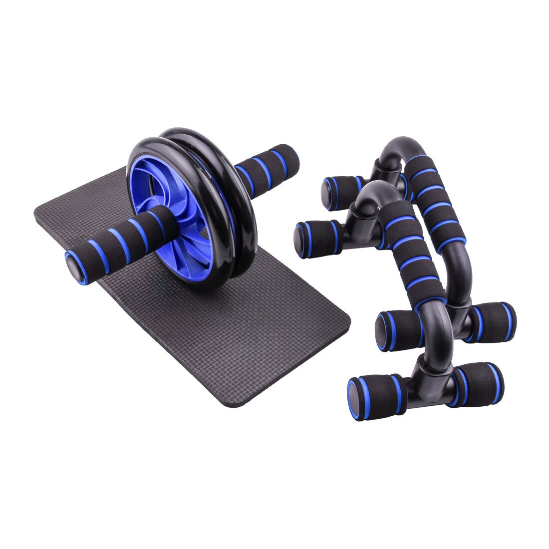 Soportes de barra de flexiones para el pecho, mangos de barra para Fitness, gimnasio, entrenamiento muscular, bastidores de flexiones para culturismo, 1 par: blue set