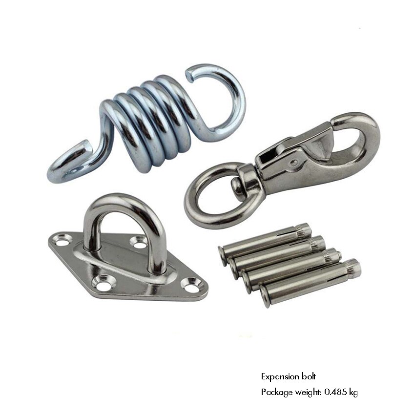 Kit para colgar hamaca de alta resistencia, gancho de acero inoxidable, tornillos de gancho de techo multiusos para columpio, Yoga, silla, árbol: Expansion bolt