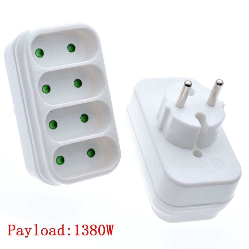 EU One Turn Three European Electric Socket Three Socket To German Type 2 Round Plug European Standard 3 Holes Socket: Type 4