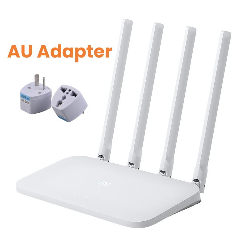 Xiaomi Router 4C 300Mbps Gigabit Ports APP Remote Management 4 Antennas for Enhanced Signal Home WiFi Coverage: black