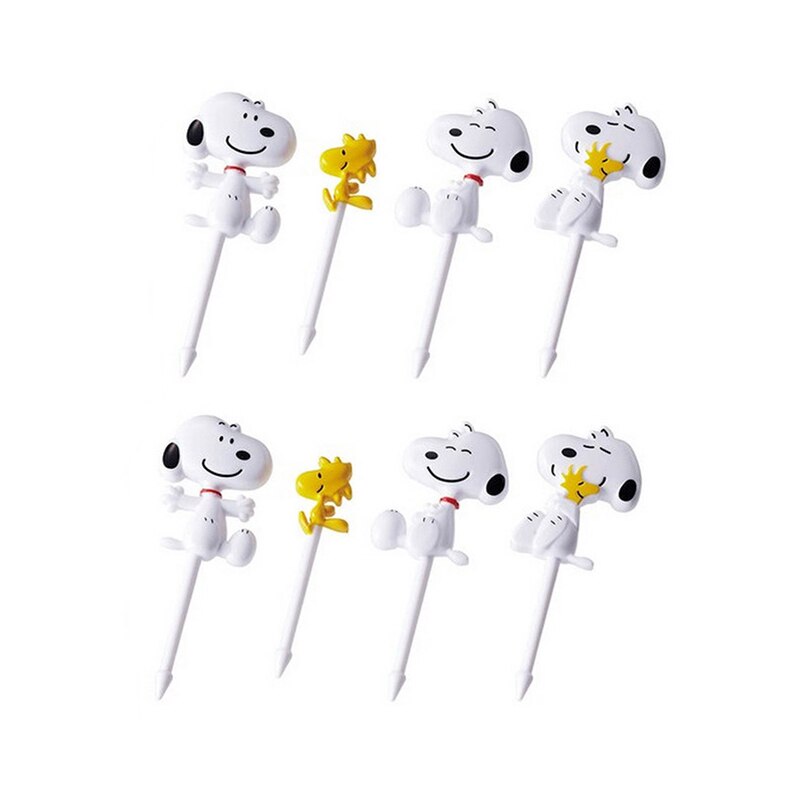 10/30Pcs Bento Groente Servies Leuke Mini Peuter Kinderen Fruit Vorken Tandenstokers Kids Voedsel Picks Cartoon Animal Farm: 8