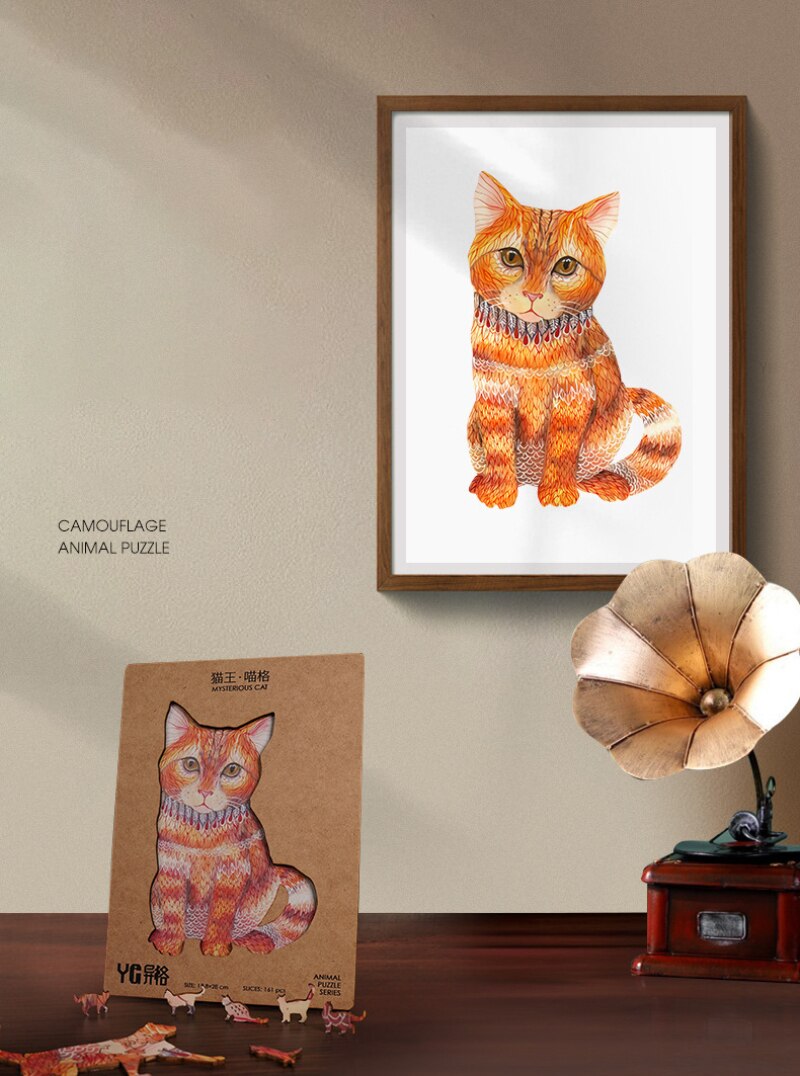 Houten Puzzels Olifant Uil Kat Vis Draak Dier Vormige Home Decor Puzzels Educatief Stress Te Verlichten Toy Xmas