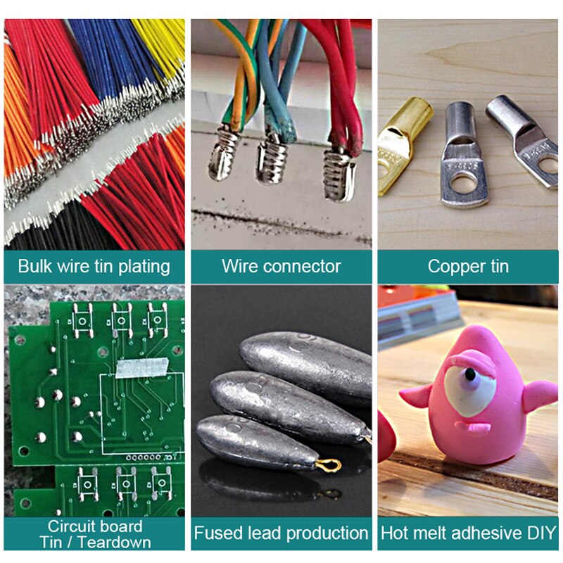 150W 220V Stainless Steel Solder Pot Temperature Controlled Soldering Pot Melting Tin Pot Tin Cans 1pcs