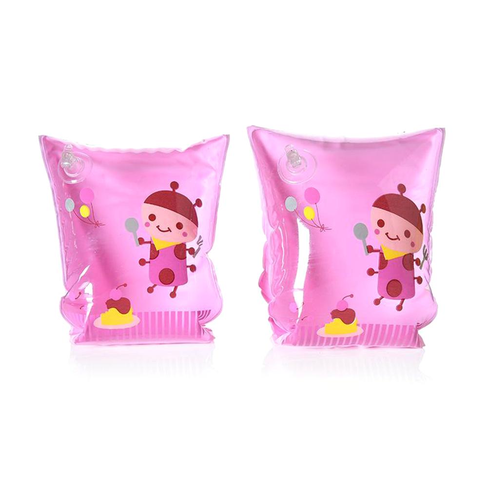 1 Pair Children&#39;s Swimming Cartoon Swimming Bag Double Airbag Swimming Helper Security Helper for Baby Kids Boy Girl: Pink