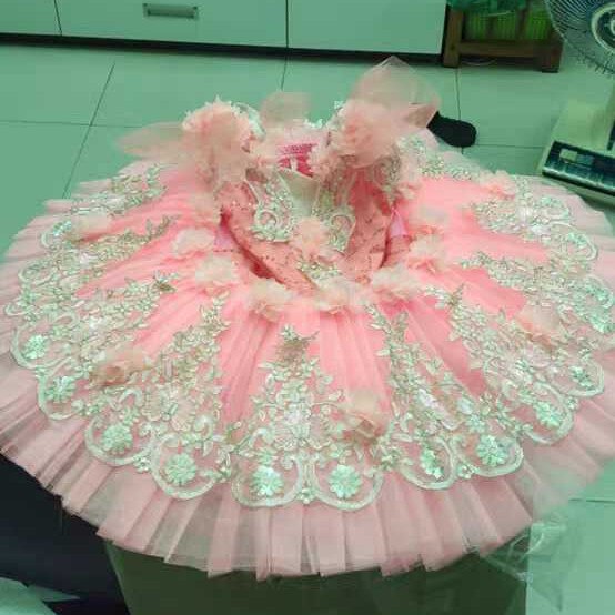 Pink ballet tutu child kids girls ballet tutu adulto women ballerina party ballet dance costumes ballet dress girls: 120
