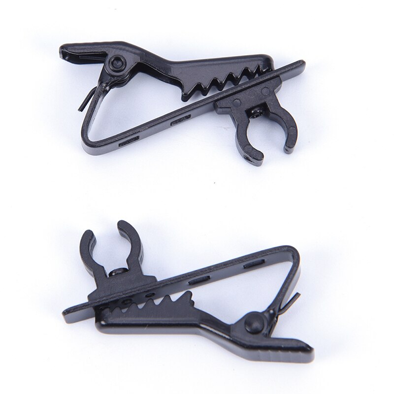 Mini Portable 6mm Microphone Lapel Tie Clip For Lapel 2pcs/set