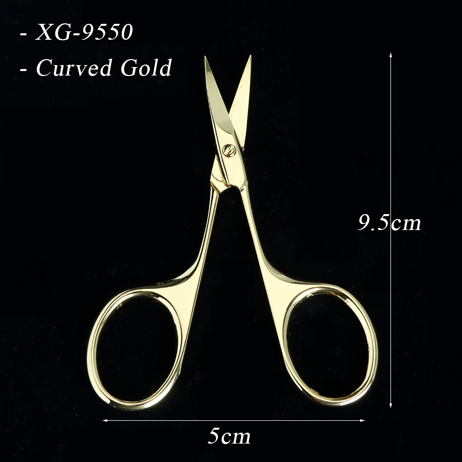 1pcs Chameleon Nail Scissors Stainless Steel Curved Crane Cuticle Cutter Eyebrow Hair Scissor Trimmer Nippers Makeup Tool BE1519: S04
