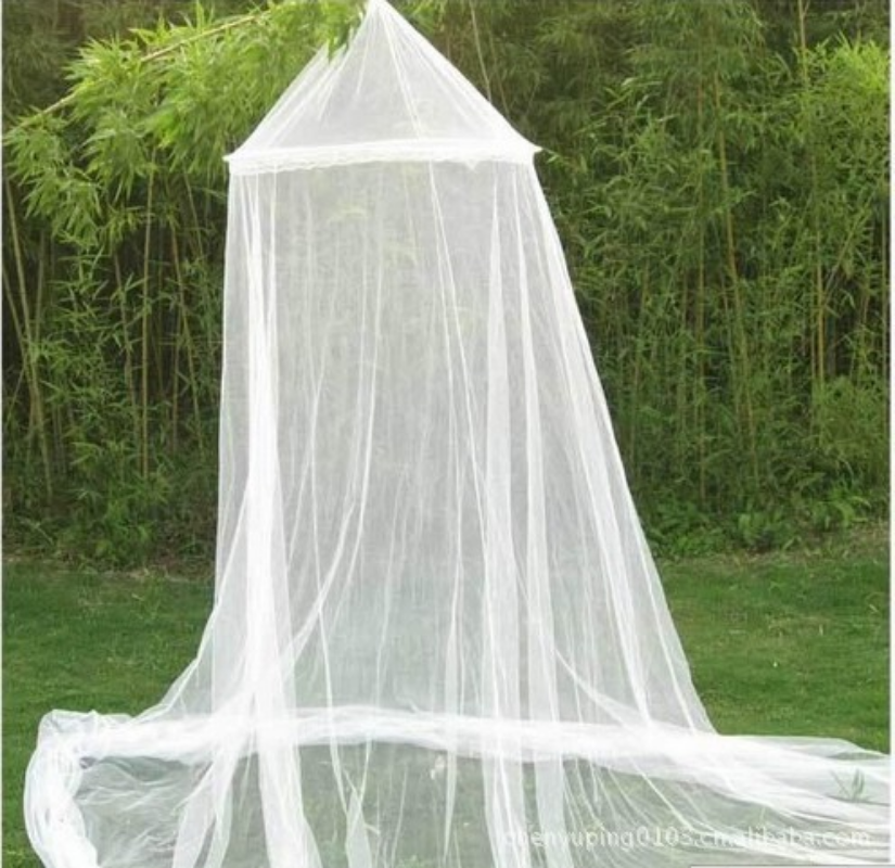 Mosquitera con cúpula colgada de verano para cama doble, tela de malla de poliéster de verano, decoración colgante para dormitorio y hogar para adultos