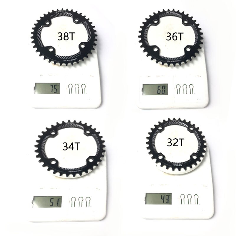 Zrace-disco de tijera para bicicleta de montaña, dispositivo de dientes angostos al7075 CNC, 32 t / 34 T / 36 T / 38 t, bcd104,