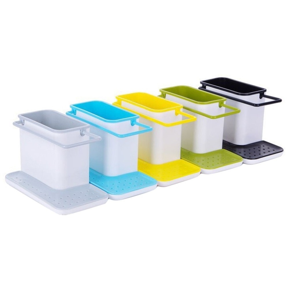 Plastic Racks Organizer Caddy Storage Kitchen Sink Utensils Holders Drainer Integrated Drainer Good Kitchen Tool