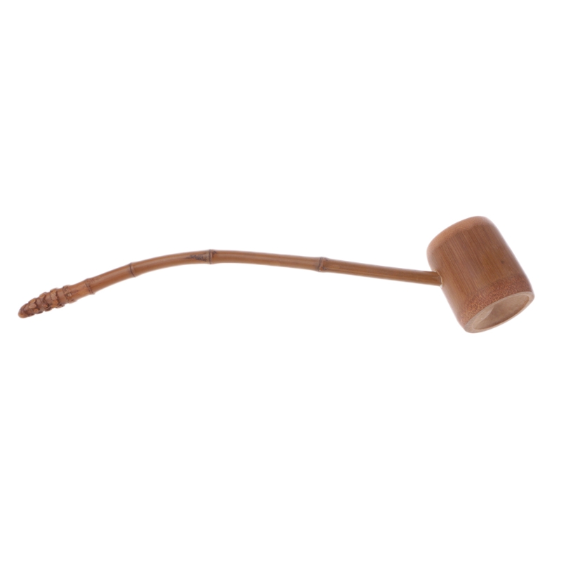 1 St Handgemaakte Natuurlijke Bamboe Thee Water Lepel Extra Lange Handvat Hout Scoop Healhy