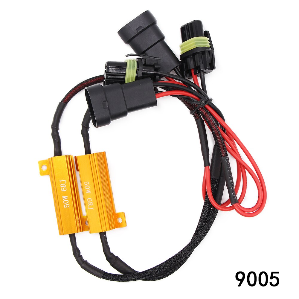 12V LED Warning Light Canceller load resistance decode Car Daytime running Light Fix Error Canbus Load Resistor H8 H11 9005 9006: 9005