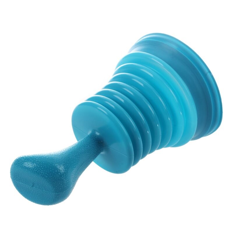 Toilet Plunger Kitchen Sink Waste Pipe Unblocker Cleaner Blue