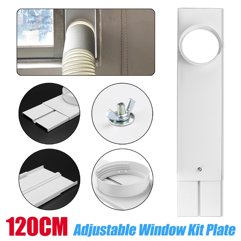 Tuyau d'échappement/connecteur de Tube pour fenêtre de climatiseur Portable, Kit de plaque, léger et Durable de 120cm, facile à installer