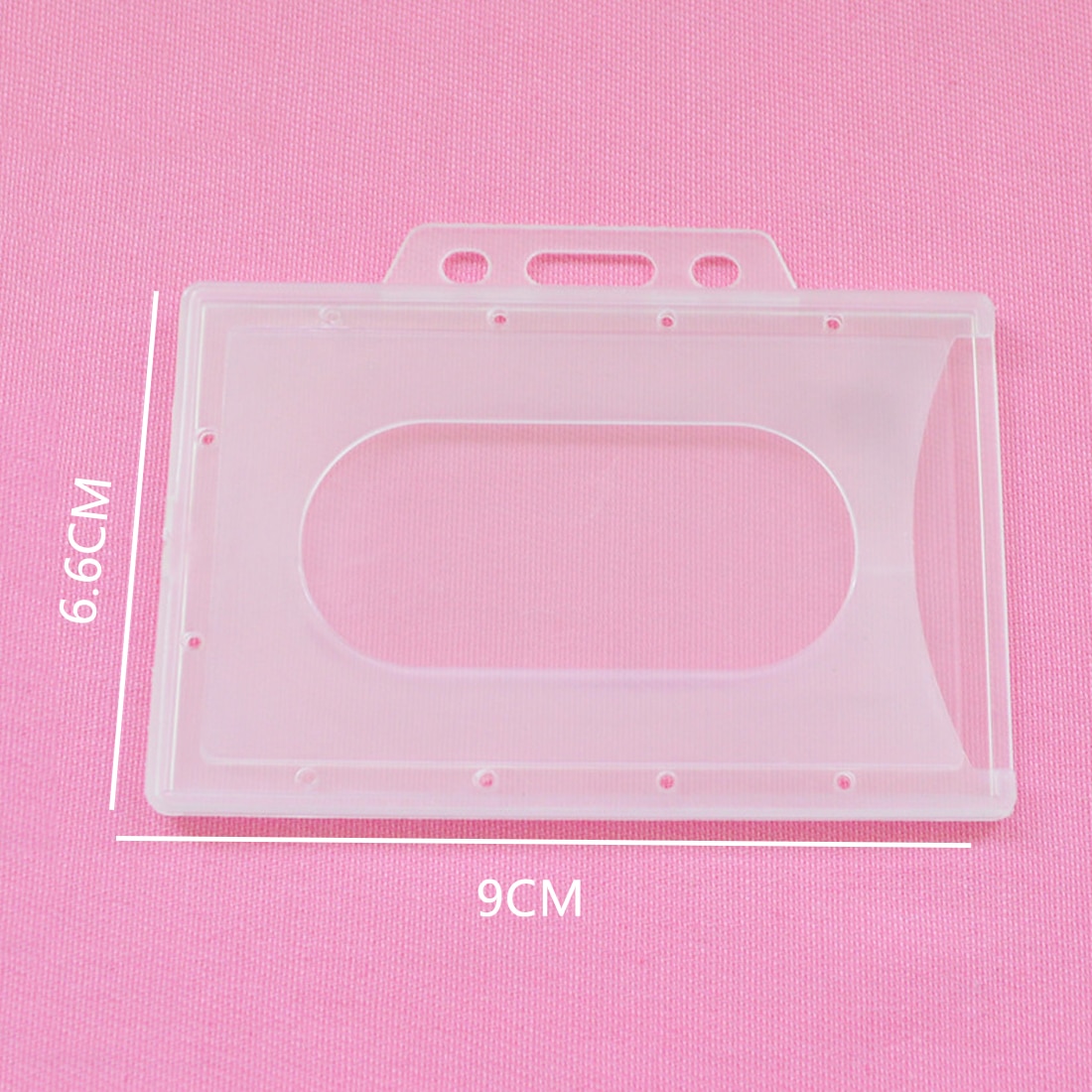 90*66mm Translucent Credit Card Holders Bank Card Neck Strap Card Bus ID holder students kids Identity badge Hard Card Cover