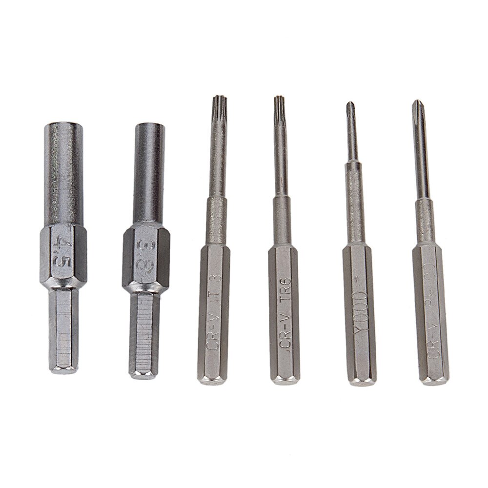 Bit de segurança aço conjunto 3.8mm 4.5mm chave de fenda ferramenta apto para nintendo switch ngc n64 wii fonte alimentação desmontagem ferramenta