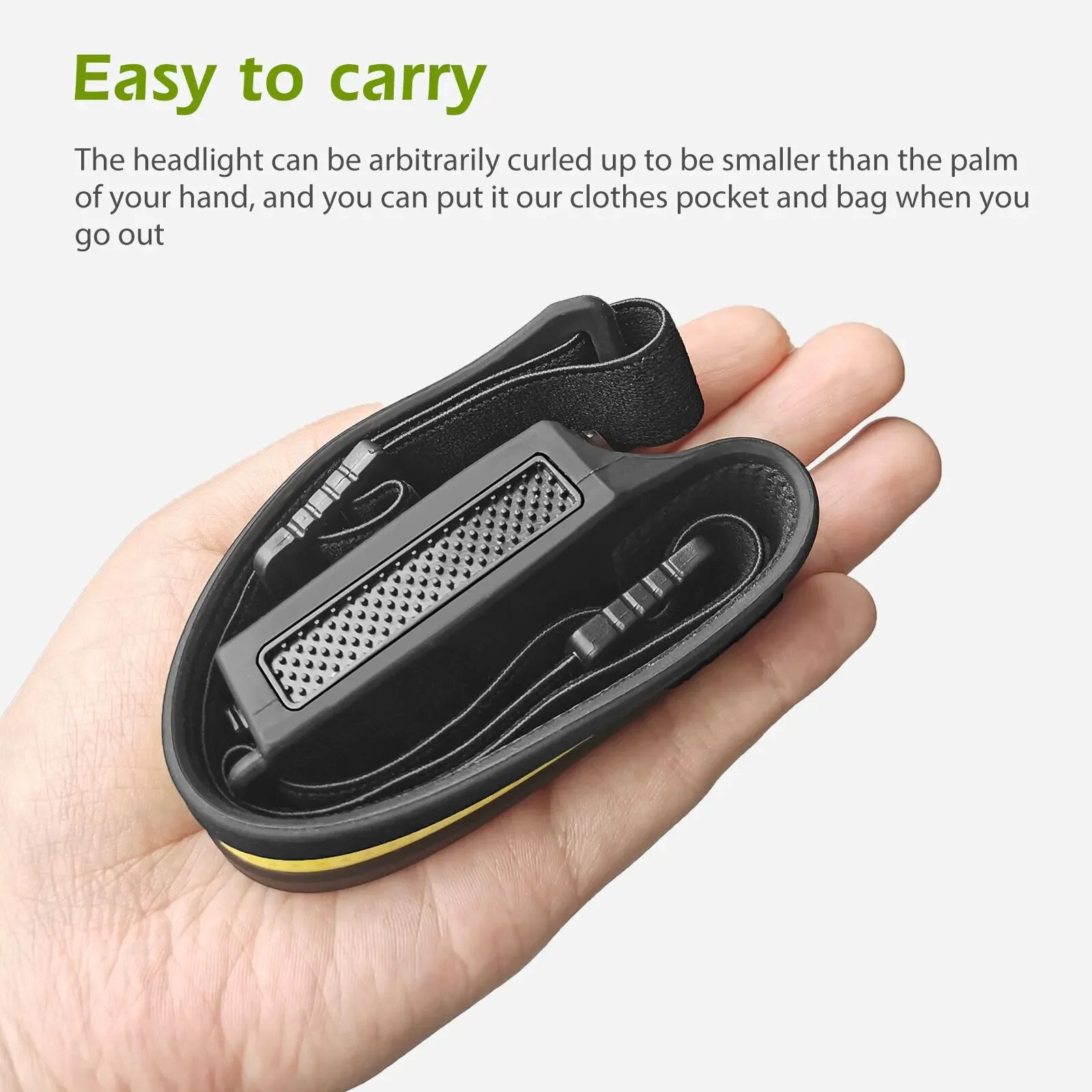 Led-sensor pandelampe usb genopladelig xpe+cob-lommelygte indbygget batterihovedlommelygte udendørs camping fiskeri forlygte lanterne
