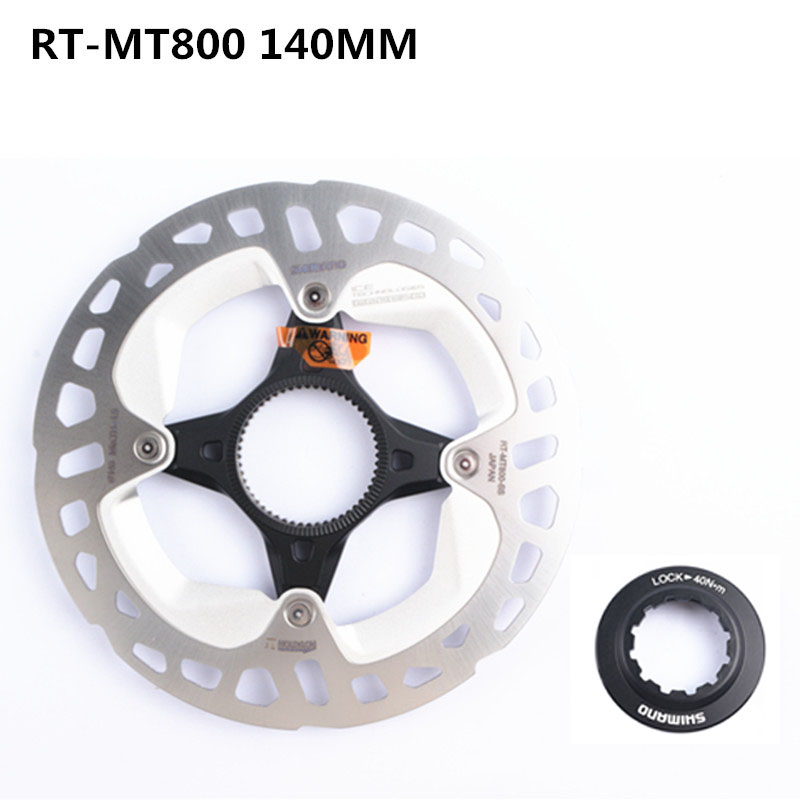 Rotor de disco de bloqueo central Shimano XTR RT MT900 DEORE XT SLX MT800 RT CL800 CL900 RT70 Rotor de disco de freno hidráulico Dura Ace para bicicleta: YELLOW