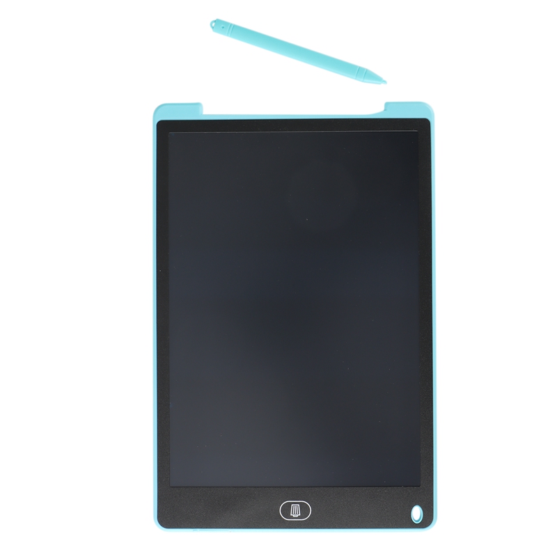 12Inch Electronic Drawing Board LCD Screen Writing Tablet Digital Graphic Drawing Tablets Electronic Handwriting Pad: Blue   Black