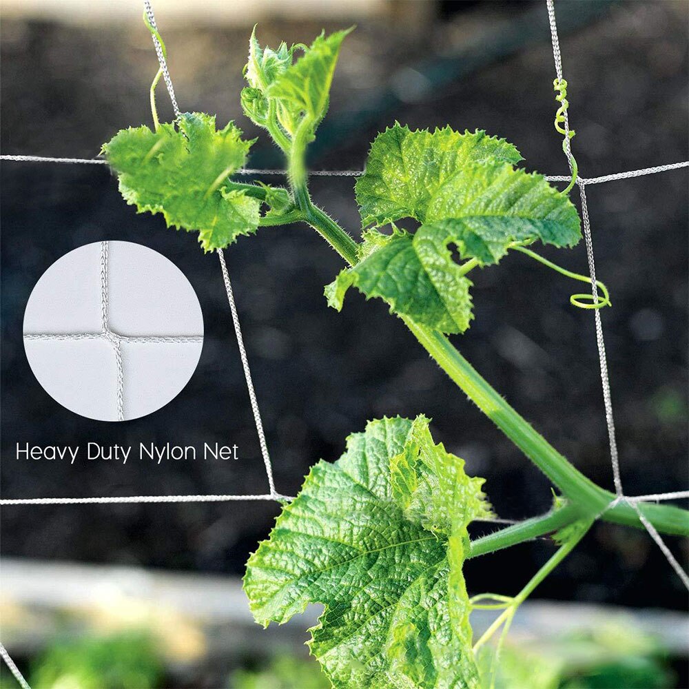 Soporte de malla enrejado para jardín, red de nailon verde para plantas, redes para plantas trepadoras de judías, valla fencerda, red de nailon para jardinería